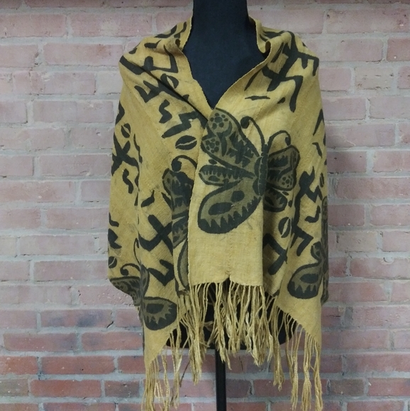 Beautiful Large Camel Shawl Wrap Throw - Picture 5 of 6